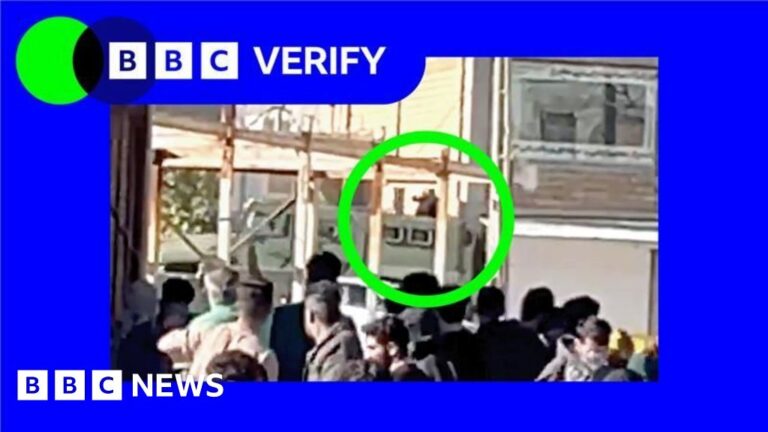 Iran security official appears to fire on crowd at cemetery